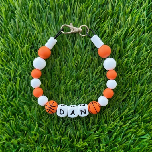Basketball Sports Custom Silicone Bead Pet Collar