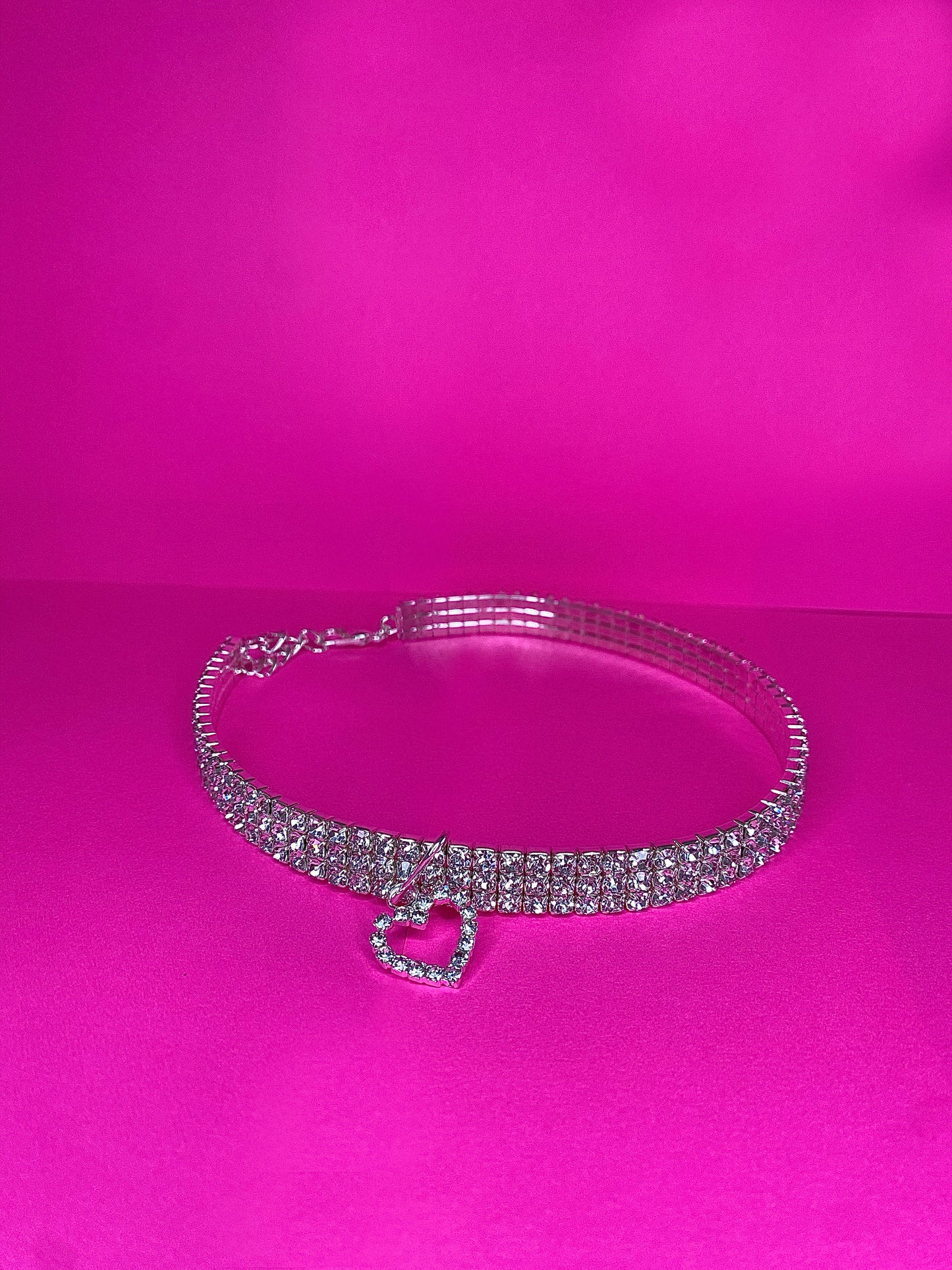 Coquette heart necklace