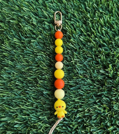 Little Chick Silicone Bead Keychain & Bag Charm
