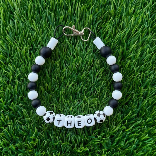 Soccer Sports Custom Silicone Bead Pet Collar