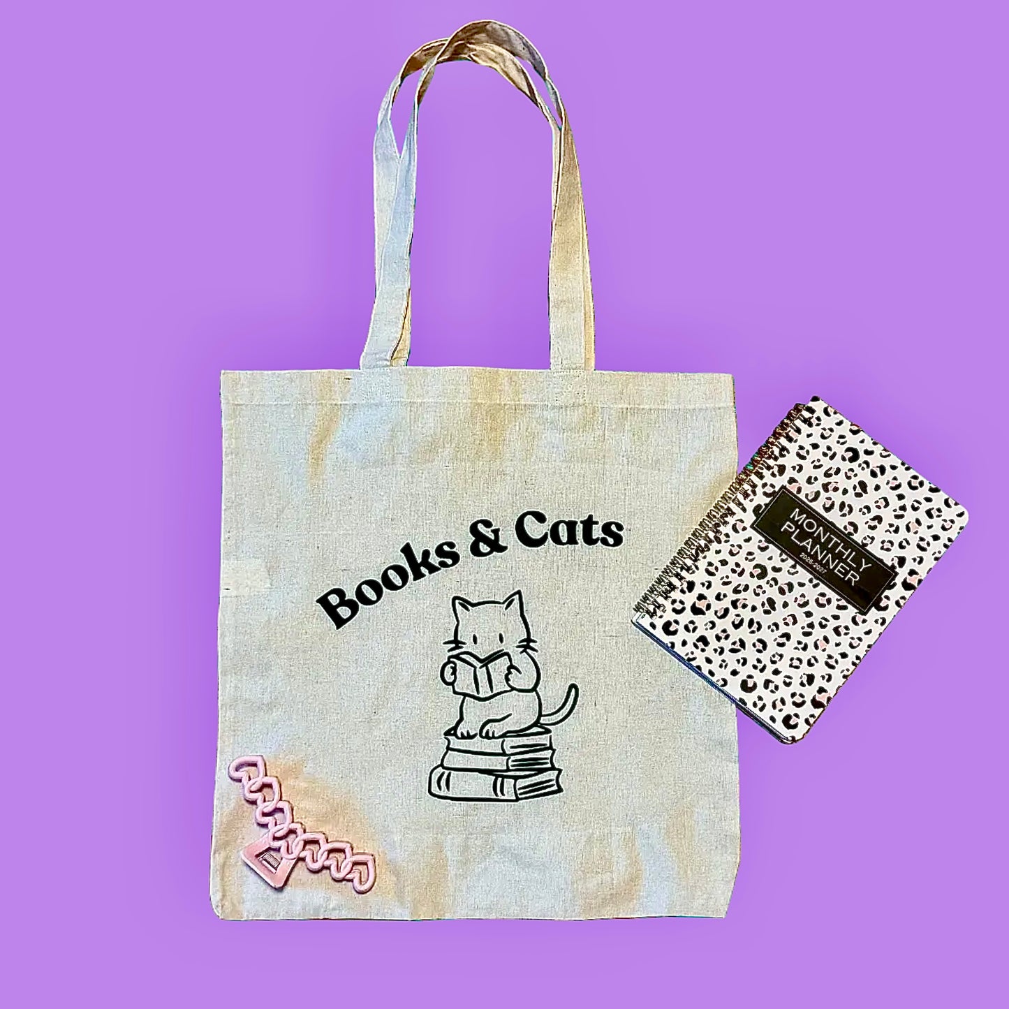 Books & Cats Tote Bag