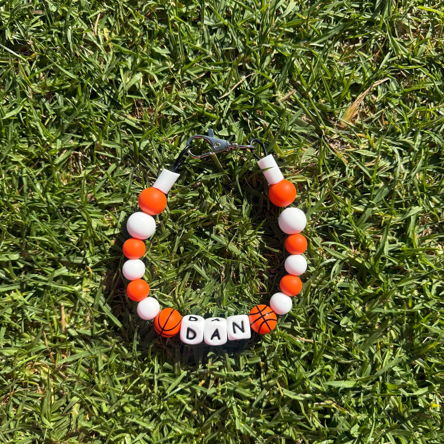 Basketball Sports Custom Silicone Bead Pet Collar