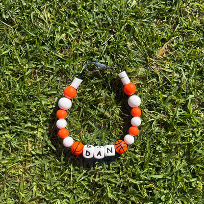 Basketball Sports Custom Silicone Bead Pet Collar