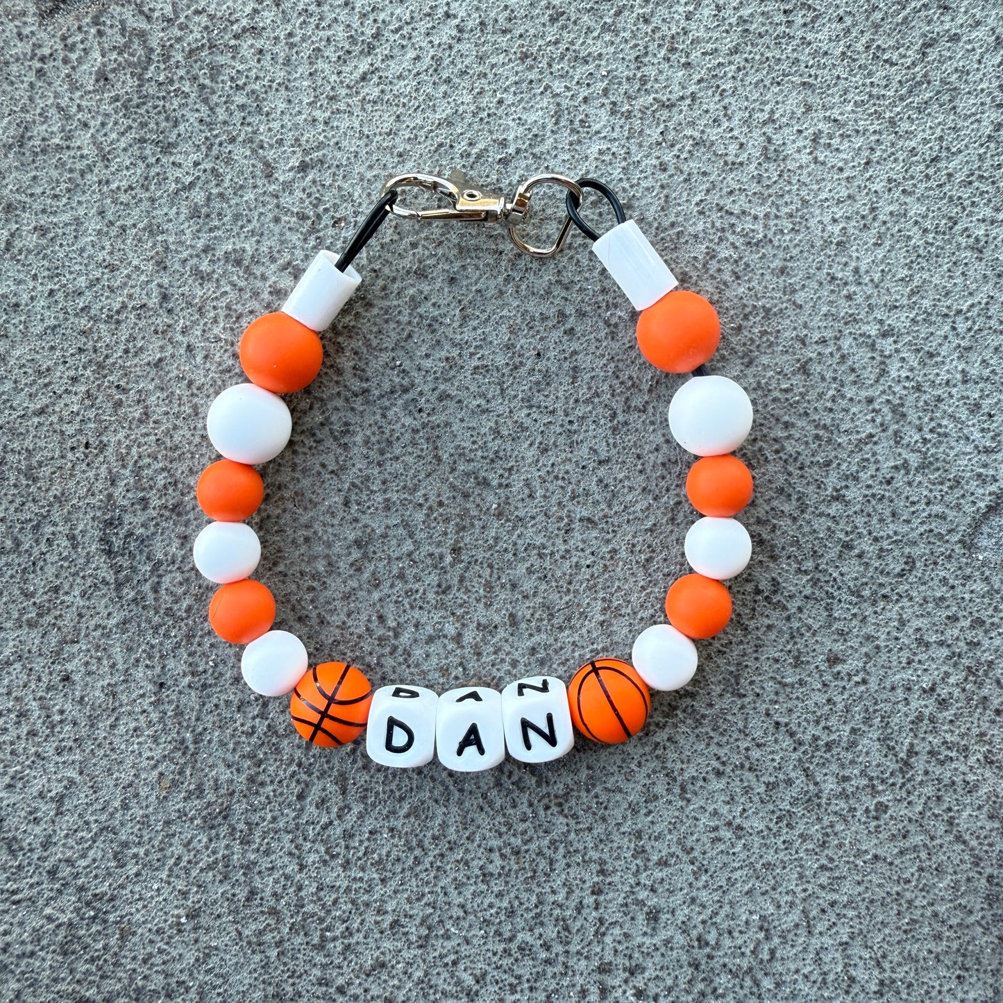 Basketball Sports Custom Silicone Bead Pet Collar
