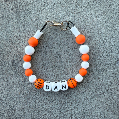 Basketball Sports Custom Silicone Bead Pet Collar