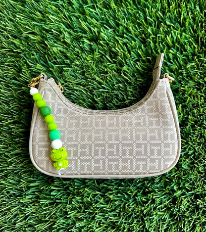 Cute Frog Silicone Bead Keychain & Bag Charm