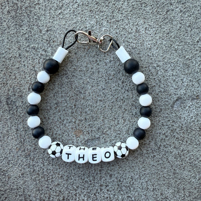 Soccer Sports Custom Silicone Bead Pet Collar