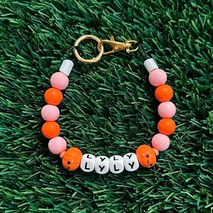 Spooky Pumpkin Custom Silicone Bead Pet Collar