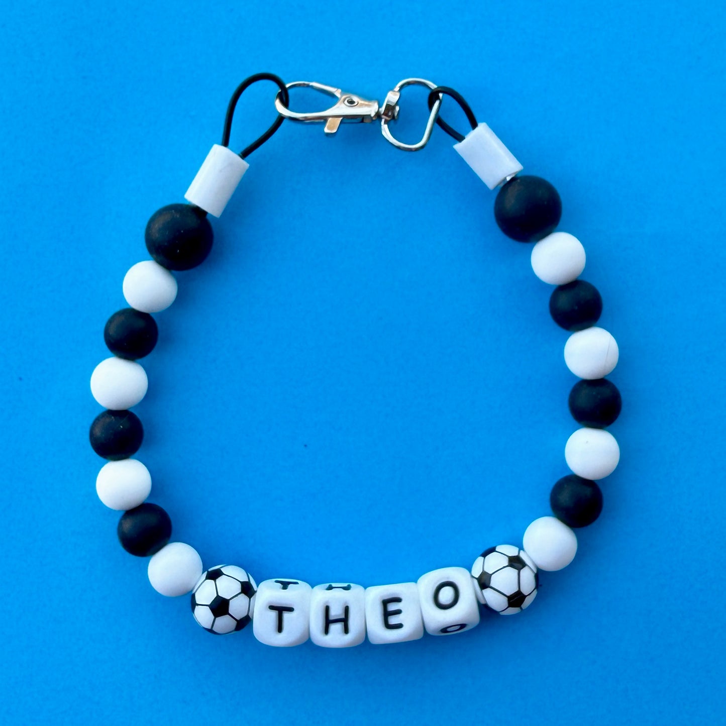 Soccer Sports Custom Silicone Bead Pet Collar