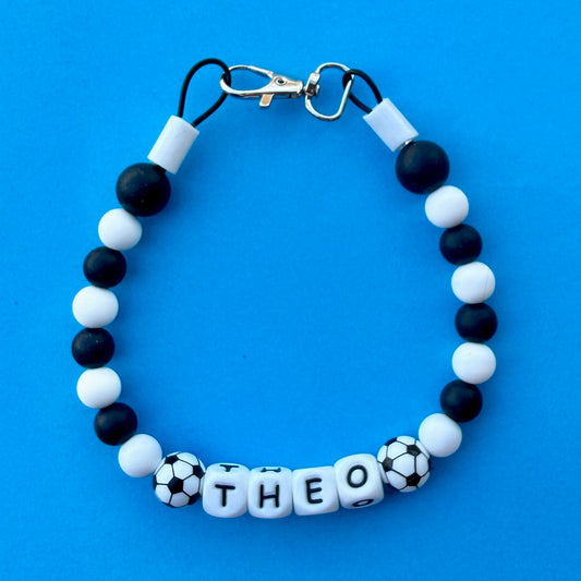 Soccer Sports Custom Silicone Bead Pet Collar
