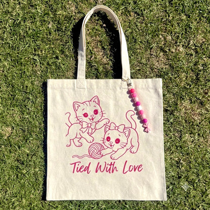 Tied With Love Canvas Tote Bag